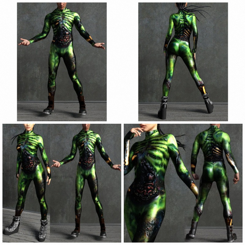 3D Printing Robot - Volwassen Brain Eater-kostuum 3D-print Halloween bodysuit