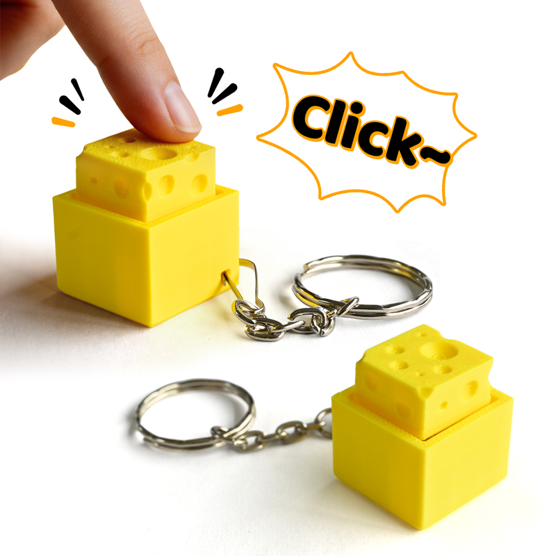 3D Printing Yourself - 3D Geprinte Cheesy Key Fidget Clicker