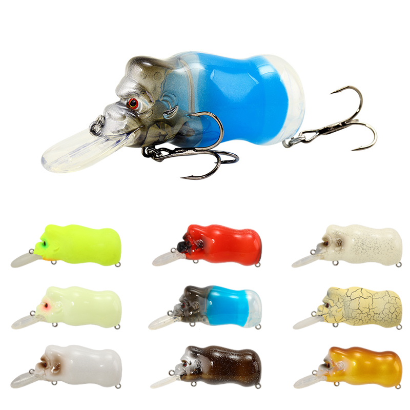 3D Printing Lure - 64mm 16G Drijvende Orang-oetan Lokker Oppervlakte