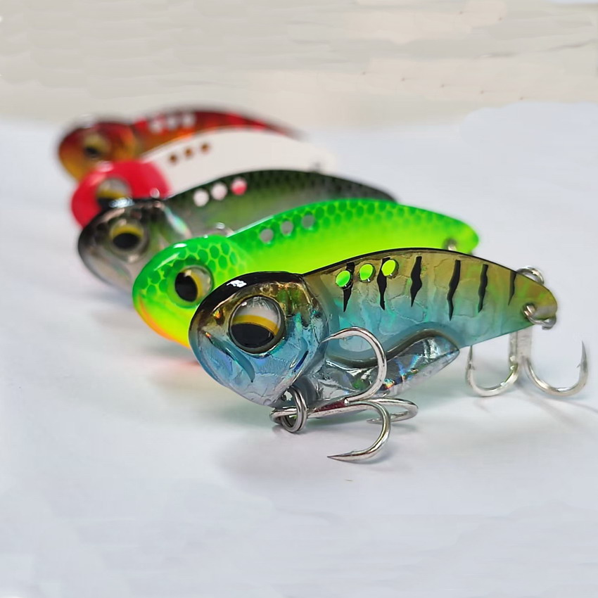 3D Printing Lure - 6 stks Metalen VIB Vissen Lokt