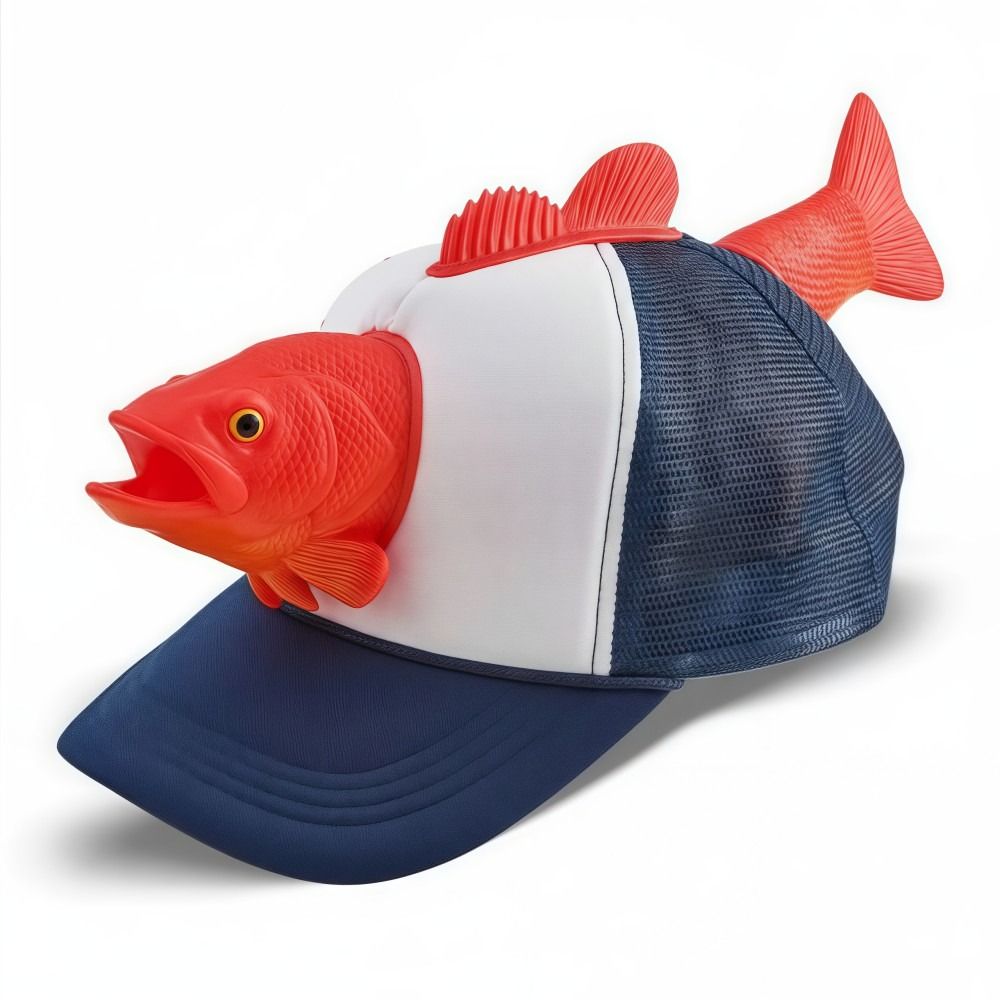 3D Printing Lure - Grappige 3D Vis Dieren Trucker Hoed