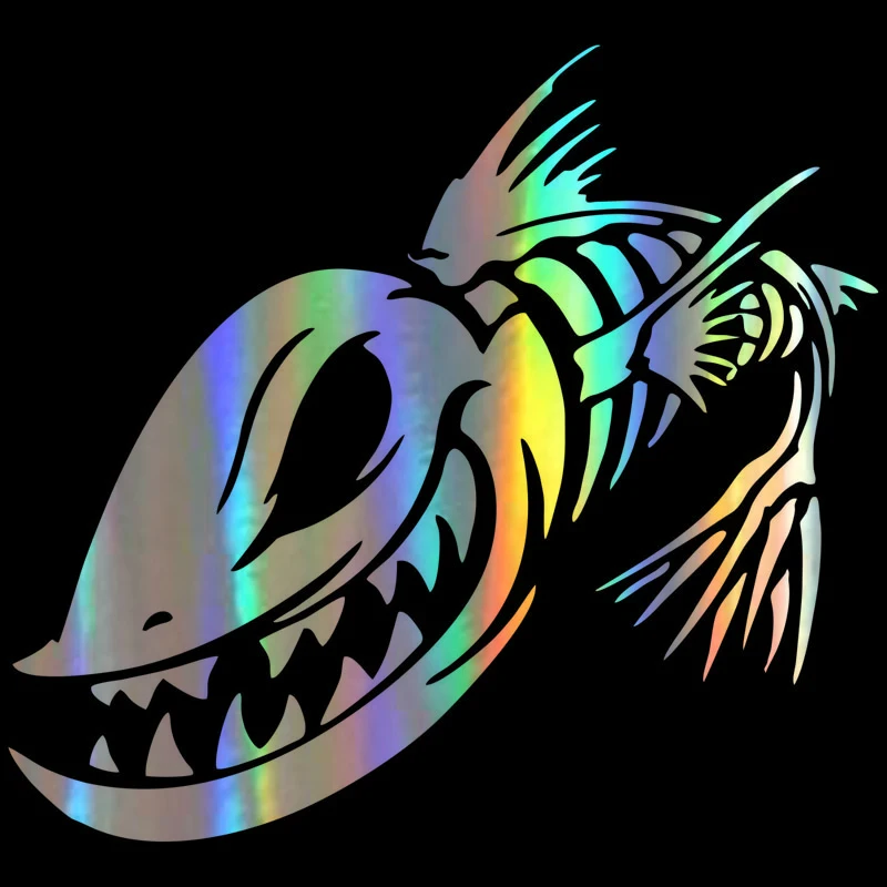 3D Printing Lure - Auto Sticker Vinyl Vis Skeletschedel Vissen