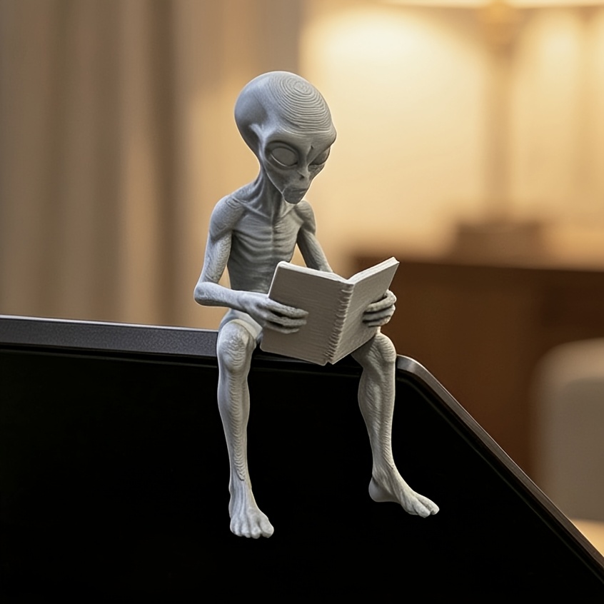 3D Printing Office Setup - Leesbare Alien Mini Figuurtjes 3D Geprint