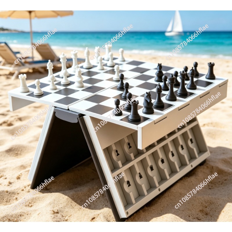 3D Printing Chess - Nieuw 3D-geprint opvouwbaar magnetisch schaakboek, draagbaar
