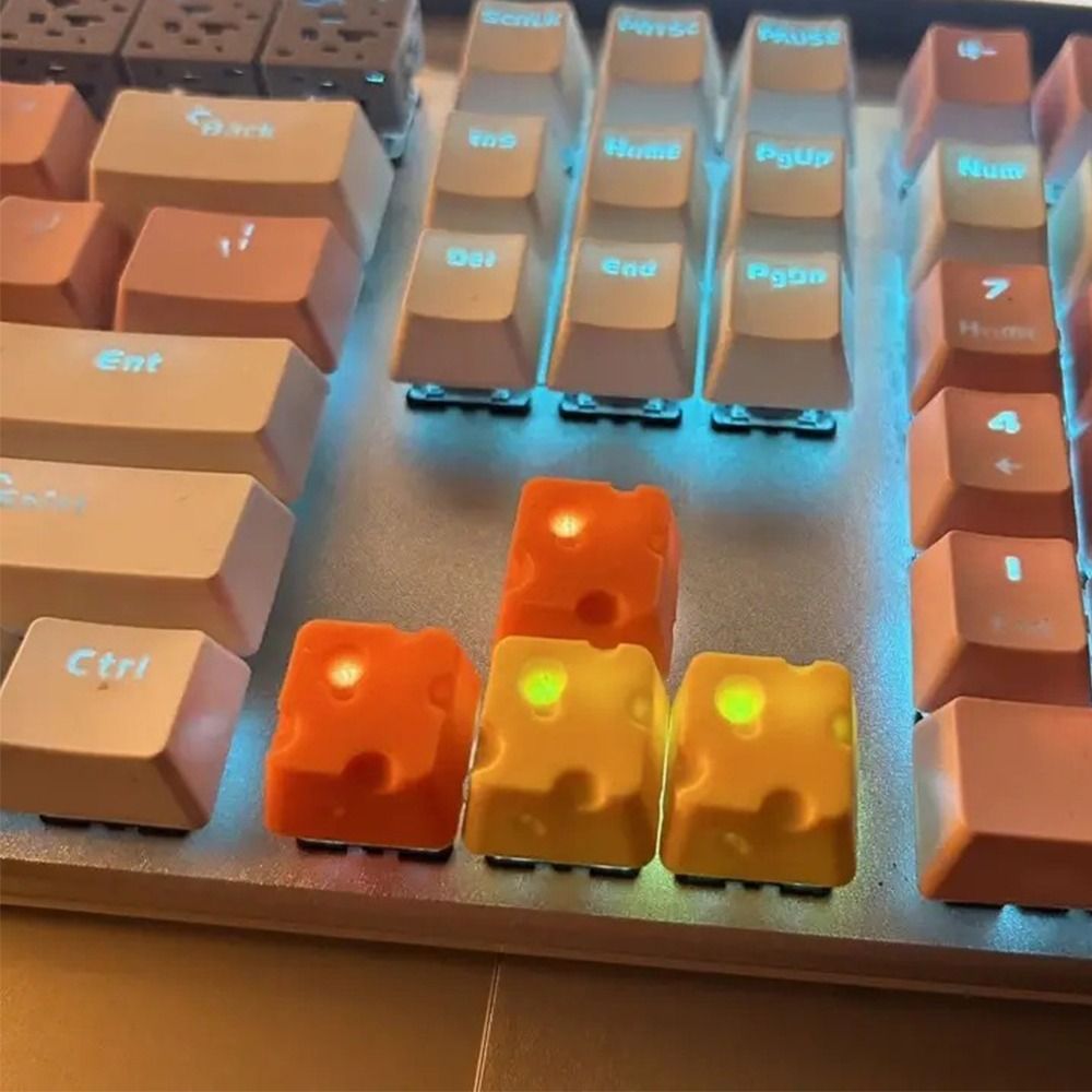 3D Printing Chess - 4 stuks 3D-printen Chesse Cake Keycap