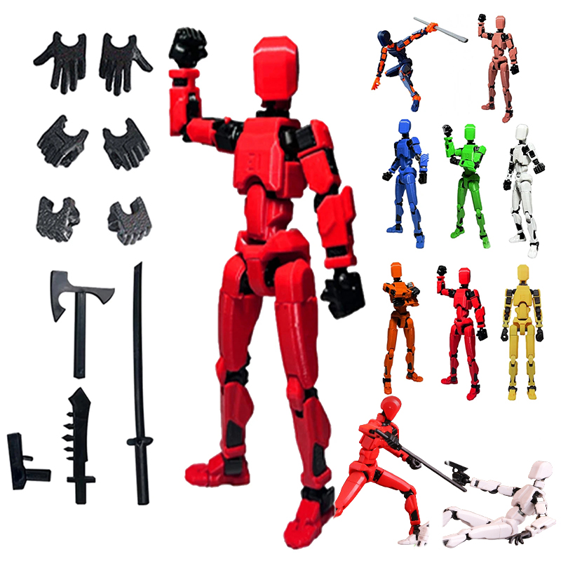 3D Printing Mockup - 1 STKS 13 Gewrichten Figuur Gelede