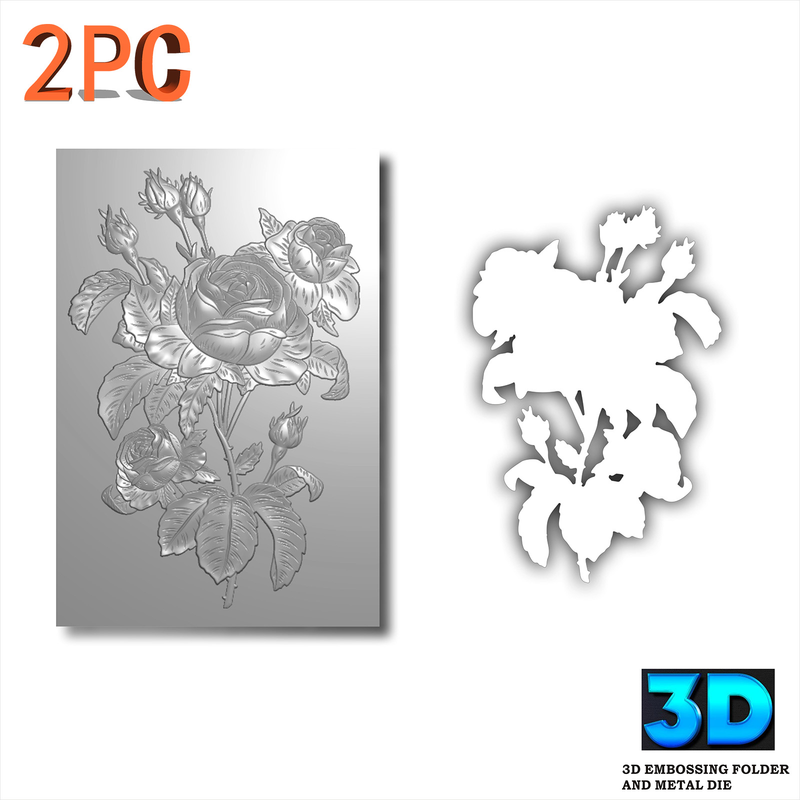 3D Printing Drawing - Rose Art Achtergrond Bloem Design 3D