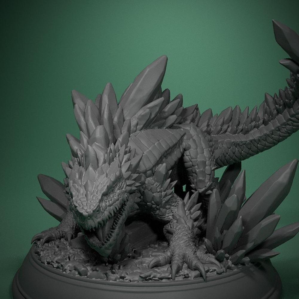 3D Printing Chess - Crystal Hagedis Bordspel Schaakstuk Model Ornamenten