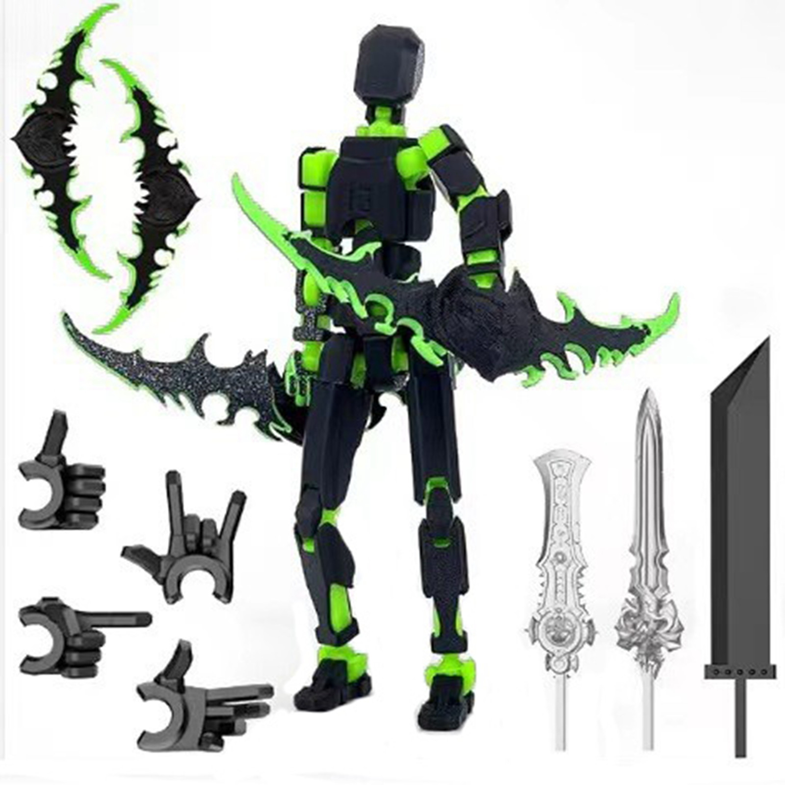3D Printing Robot - Titan 13 Met Vleugels Figuur Speelgoed