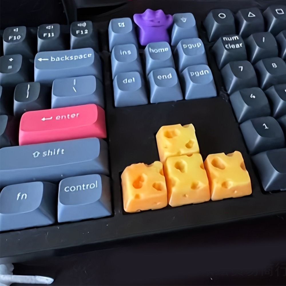 3D Printing Chess - 4 stuks 3D-printen Chesse Cake Keycap