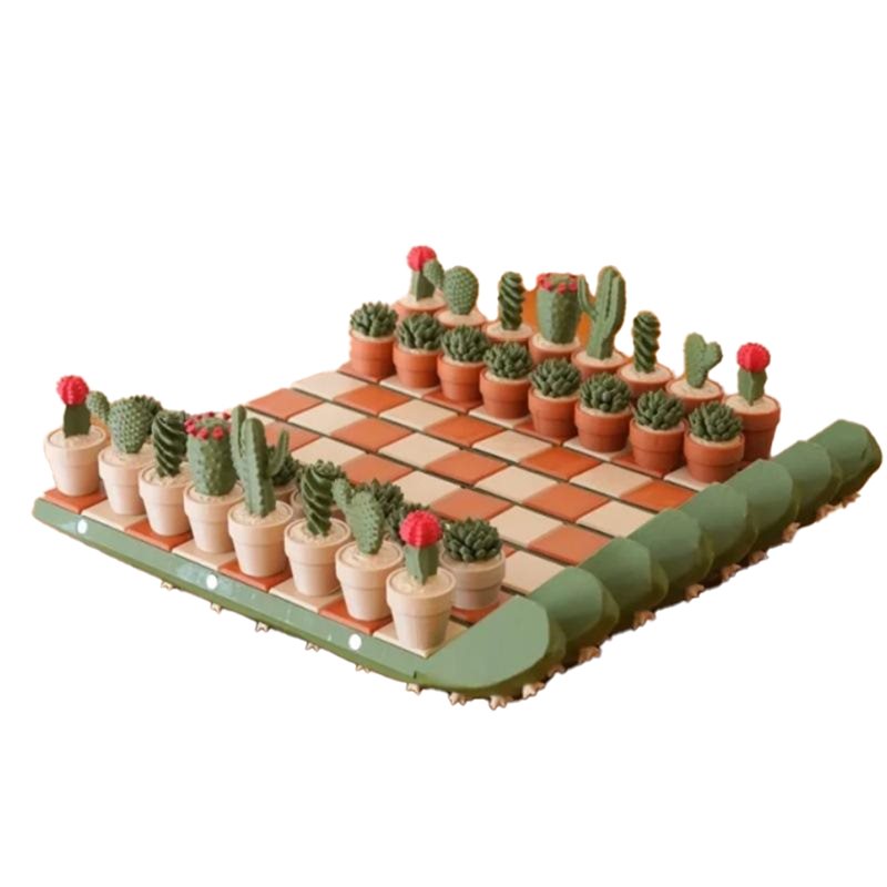 3D Printing Chess - 【FLASH DEAL】Een set 3D-geprinte harscactus schaakbord