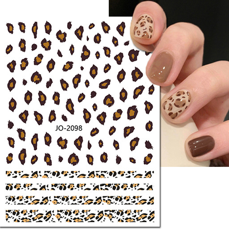 3D Printing Glue Stick - Nail Art 3D-stickers roze blauw bruin