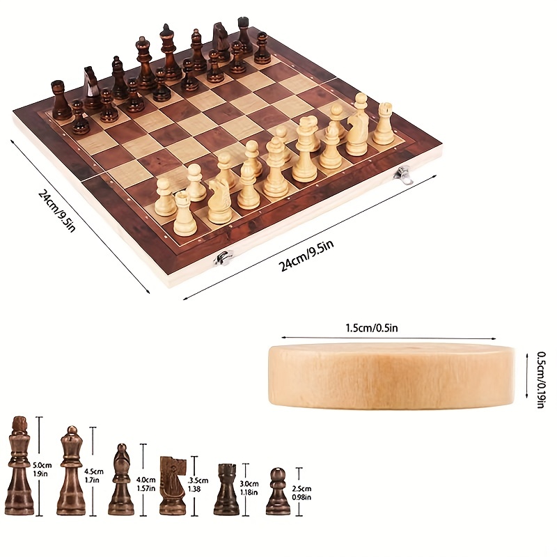 3-in-1 schaakbord, opvouwbaar  - 3D Printing Chess recensie en prijs