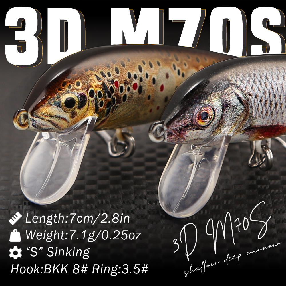 B&U Fishing Lures Sinking Minn - 3D Printing Lure recensie en prijs