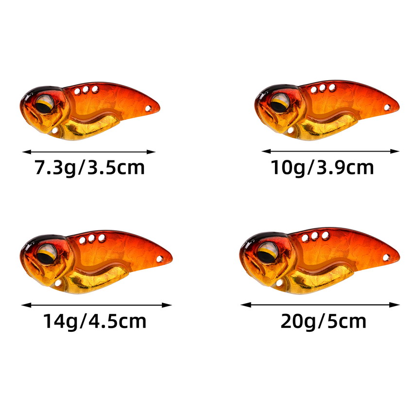 6 stks Metalen VIB Vissen Lokt - 3D Printing Lure recensie en prijs