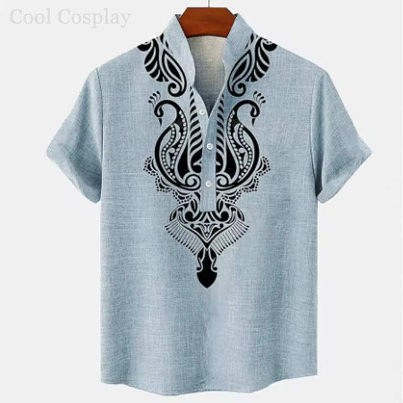 Mannelijke retro tops Henley-s - 3D Printing Quality recensie en prijs
