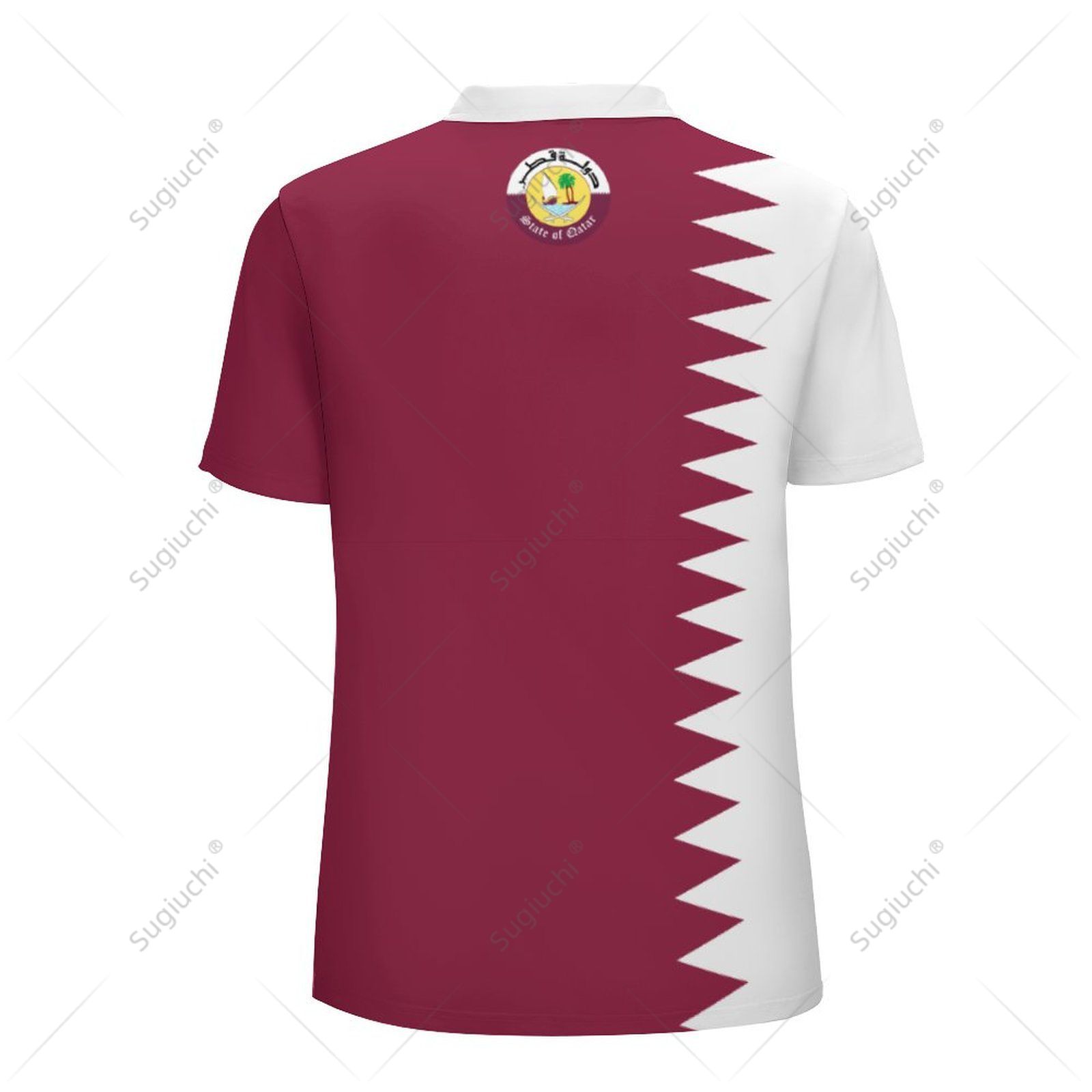 Unisex poloshirt Qatar vlag 3D - 3D Printing Qatar recensie en prijs