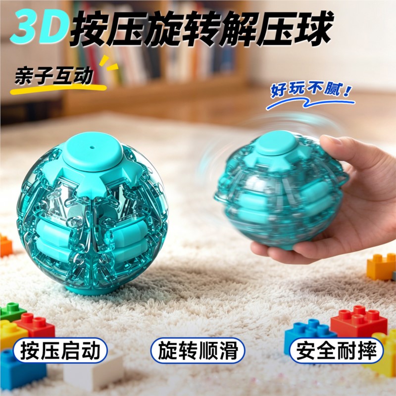 Stressbal Gladde draaibare fid - 3D Printing Drawing recensie en prijs