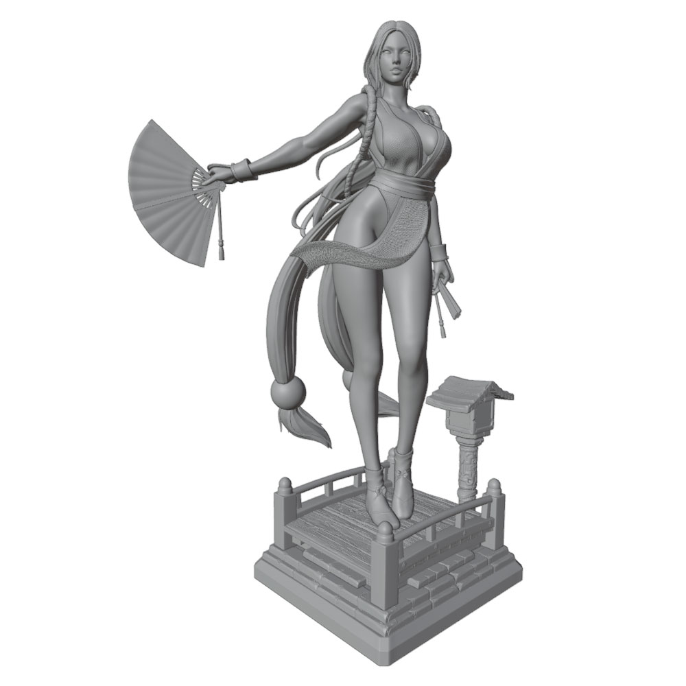 1/24 Sexy langharig meisje min - 3D Printing Mockup recensie en prijs