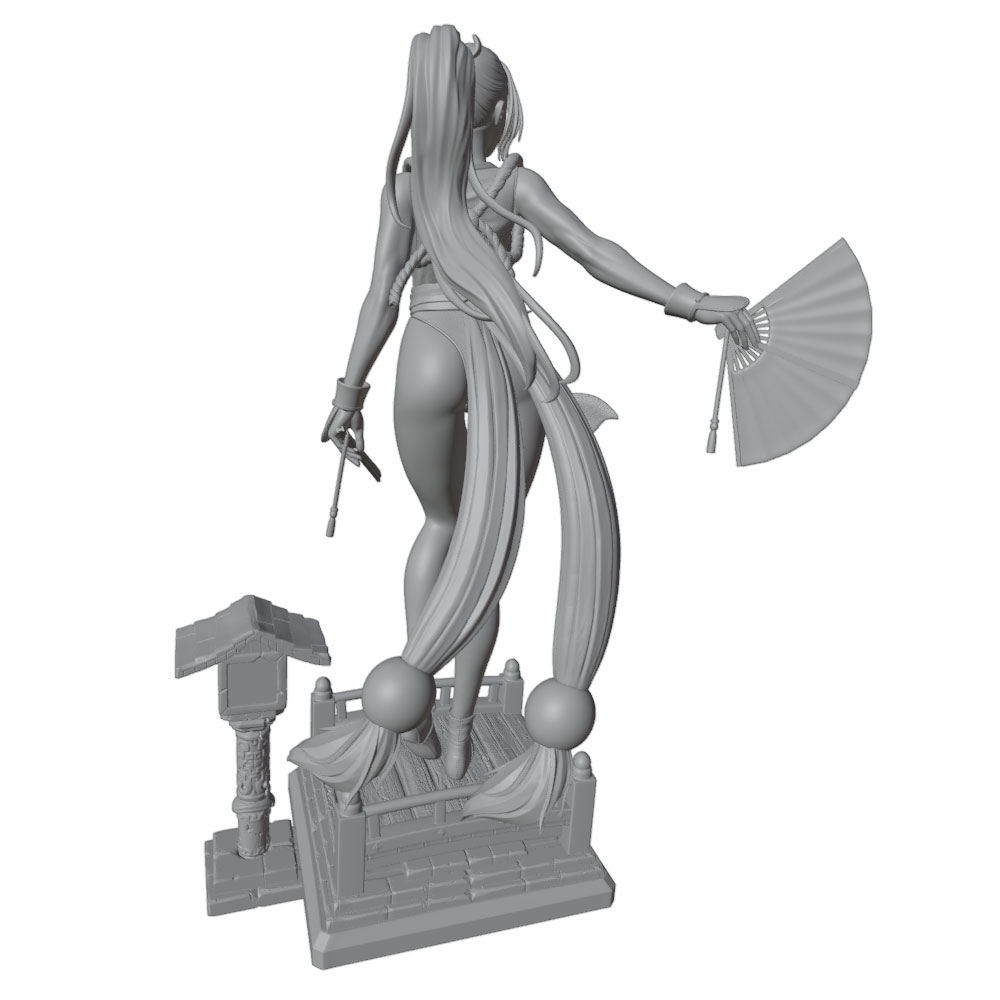 1/24 Sexy langharig meisje min - 3D Printing Mockup recensie en prijs