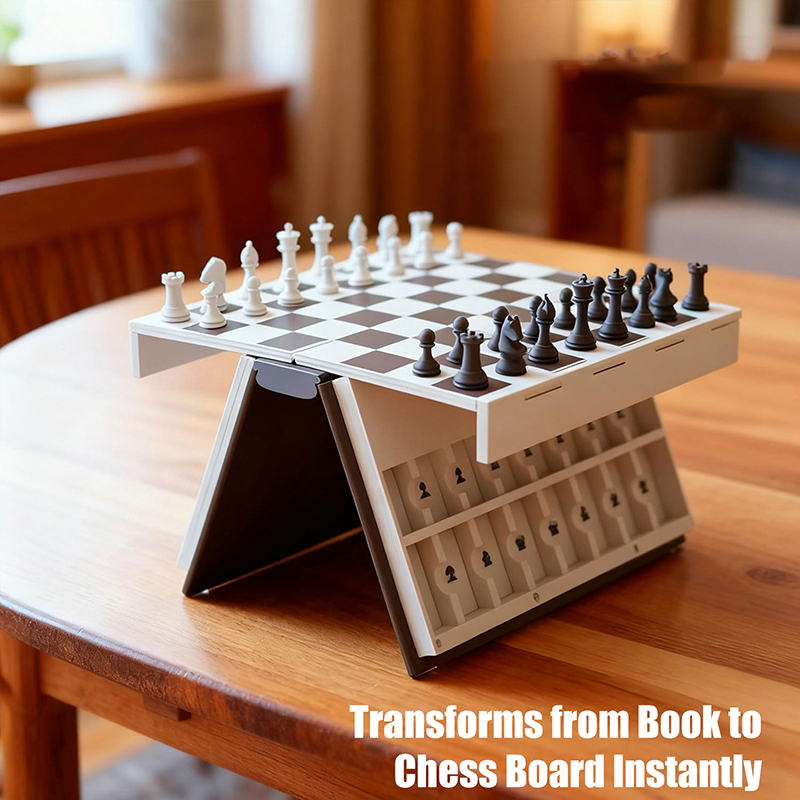 Schaakspel 3D-geprint boekvouw - 3D Printing Chess recensie en prijs