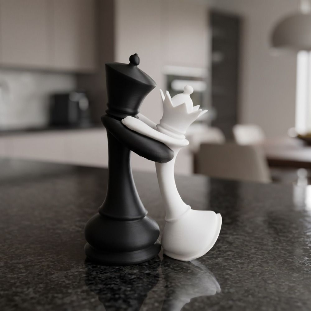 Creatief 3D-geprint schaakbeel - 3D Printing Chess recensie en prijs