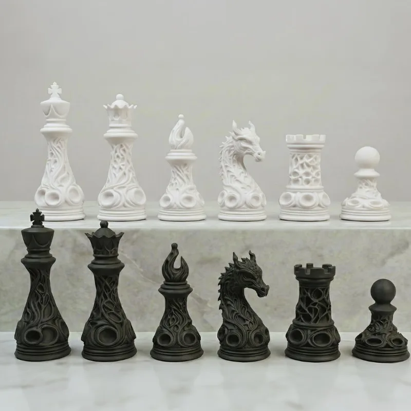 32-delige 3D-geprinte plastic  - 3D Printing Chess recensie en prijs