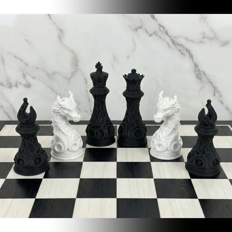 32-delige 3D-geprinte plastic  - 3D Printing Chess recensie en prijs