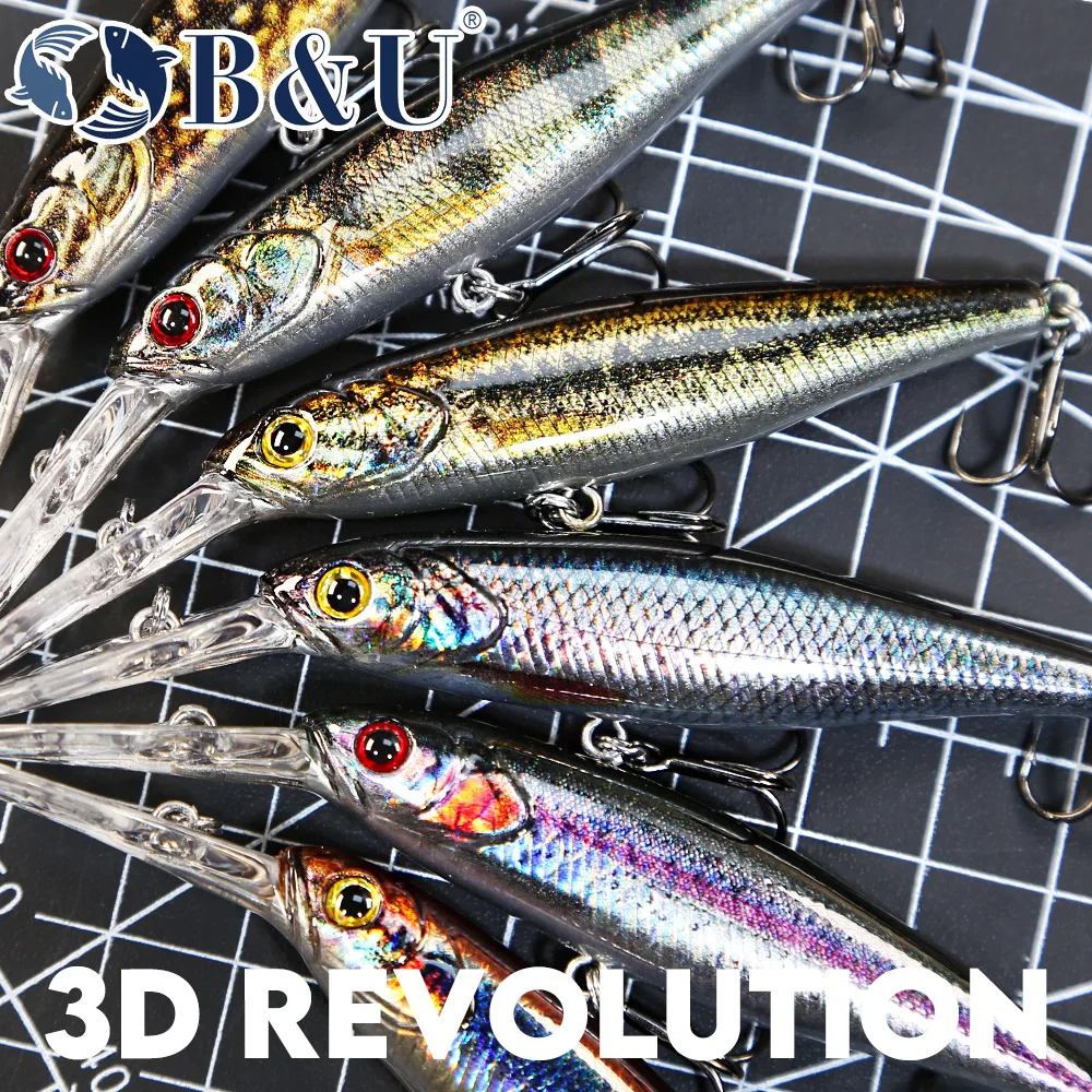 B&U 68mm 3D Printing Shad Opsc - 3D Printing Lure recensie en prijs