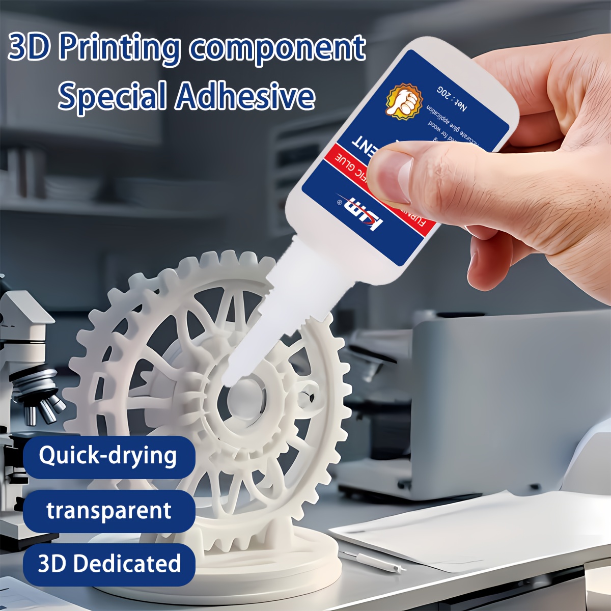 Sneldrogende transparante lijm - 3D Printing X Axis recensie en prijs