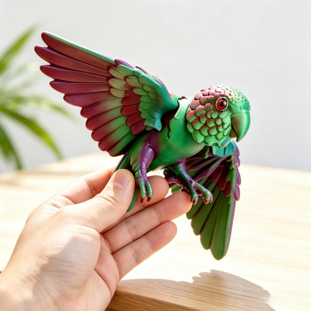 3D-geprint schattig papegaaien - 3D Printing Mockup recensie en prijs