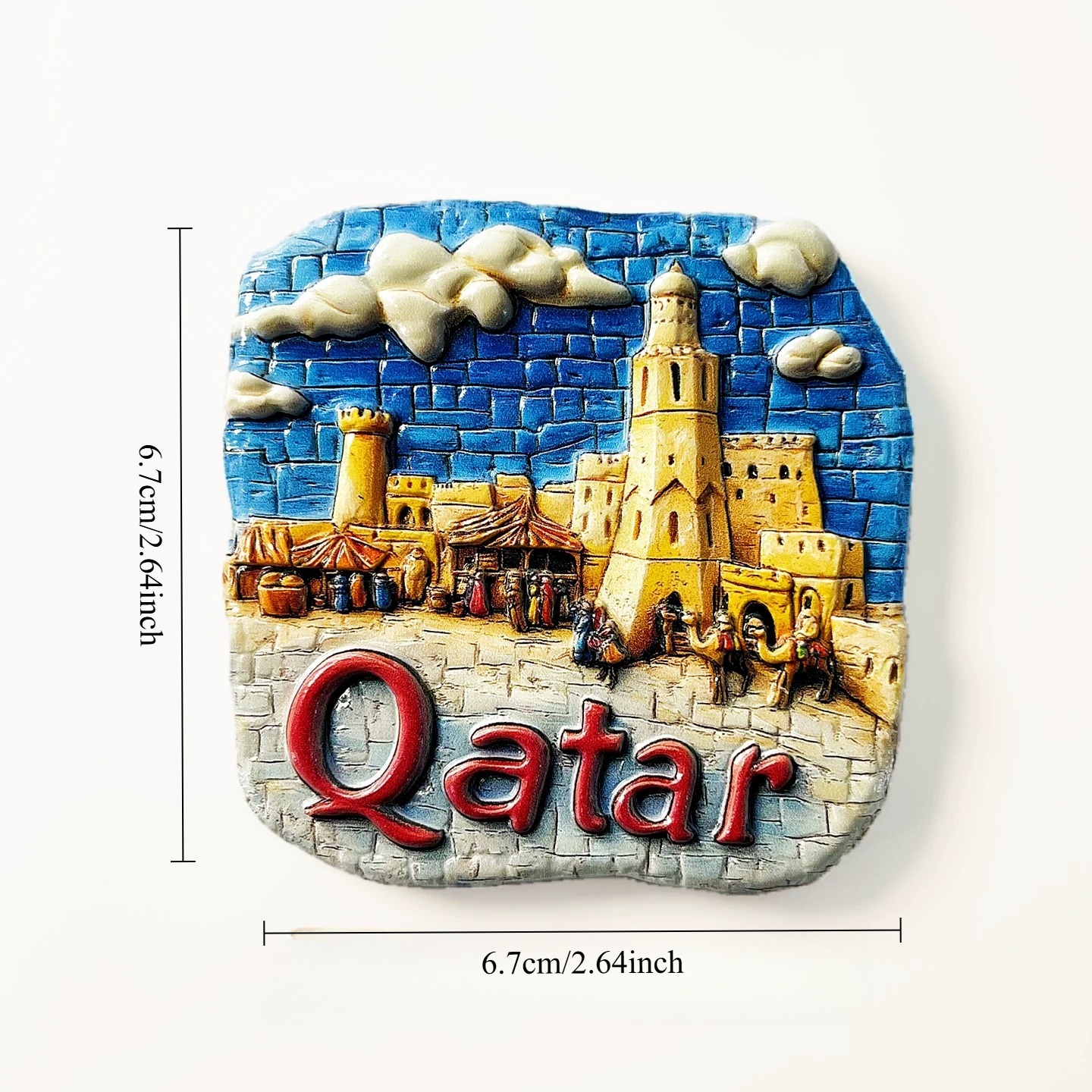 Qatar 3D koelkastmagneten orna - 3D Printing Qatar recensie en prijs
