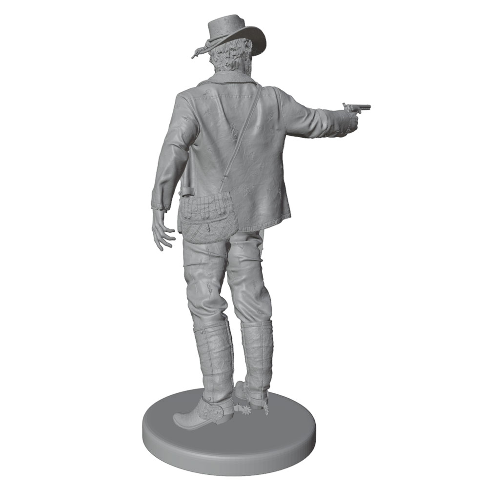 1/24/12/6 Red Dead Western Cow - 3D Printing Drawing recensie en prijs