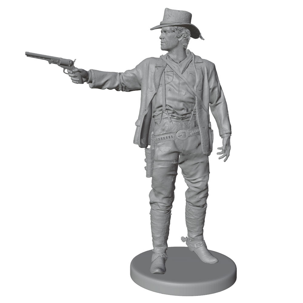 1/24/12/6 Red Dead Western Cow - 3D Printing Drawing recensie en prijs