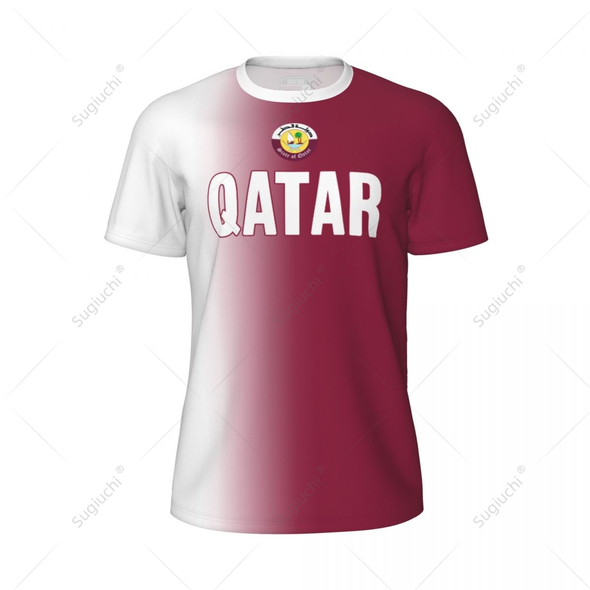 Sport Mesh T-shirt Qatar Vlag  - 3D Printing Qatar recensie en prijs