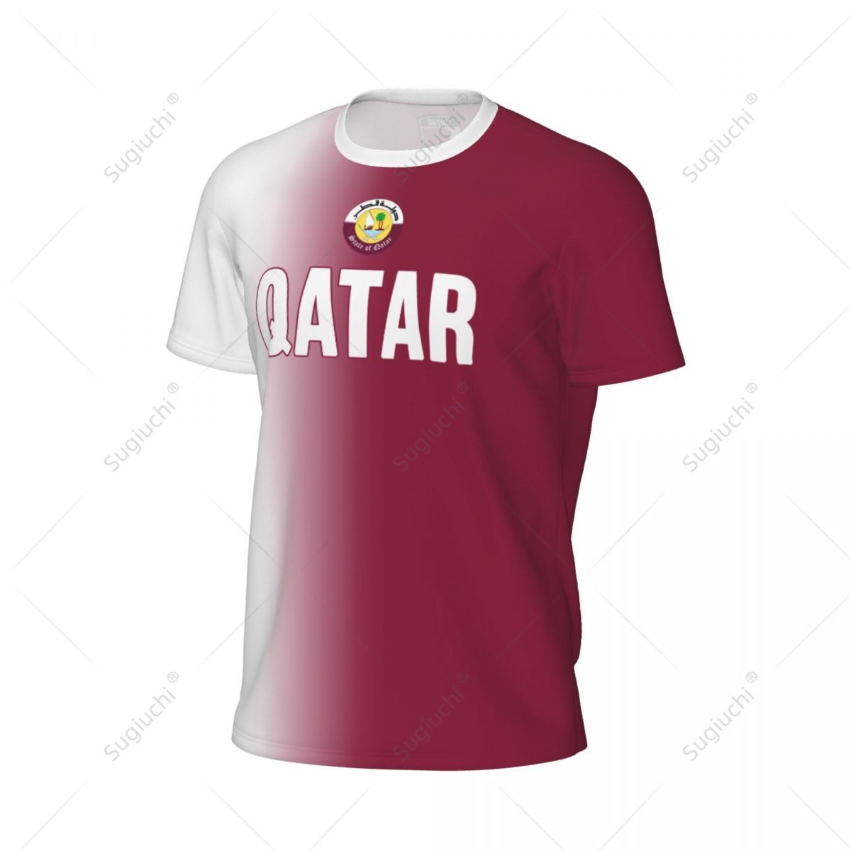 Sport Mesh T-shirt Qatar Vlag  - 3D Printing Qatar recensie en prijs
