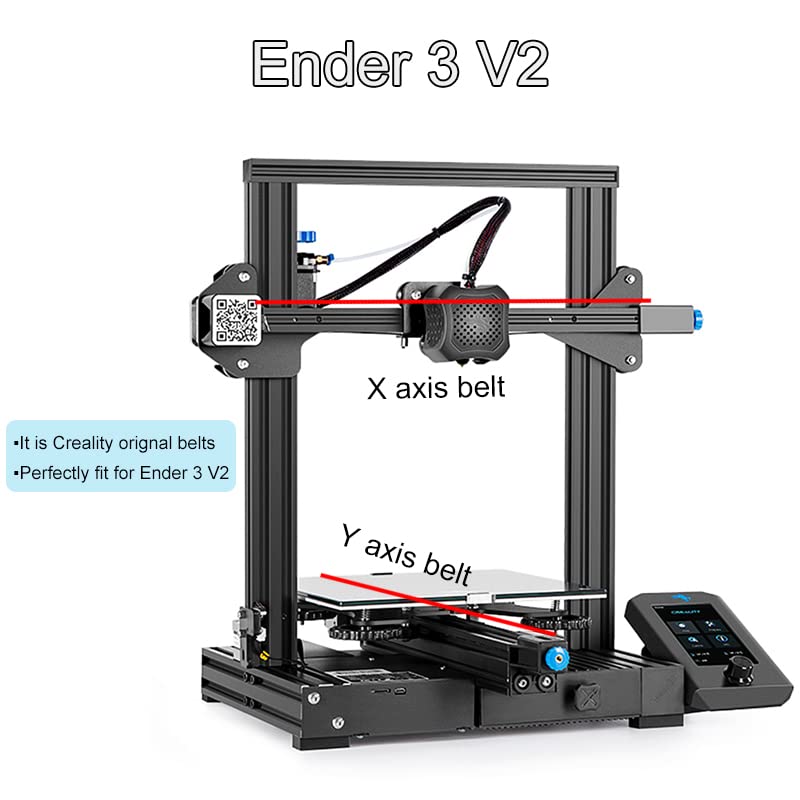 Creality Ender 3 V2 Riemen XY  - 3D Printing X Axis recensie en prijs