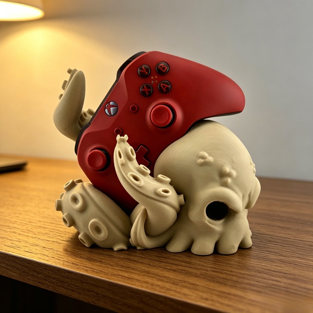 3D-geprinte octopus-arm contro - 3D Printing Xbox Controller Holder recensie en prijs