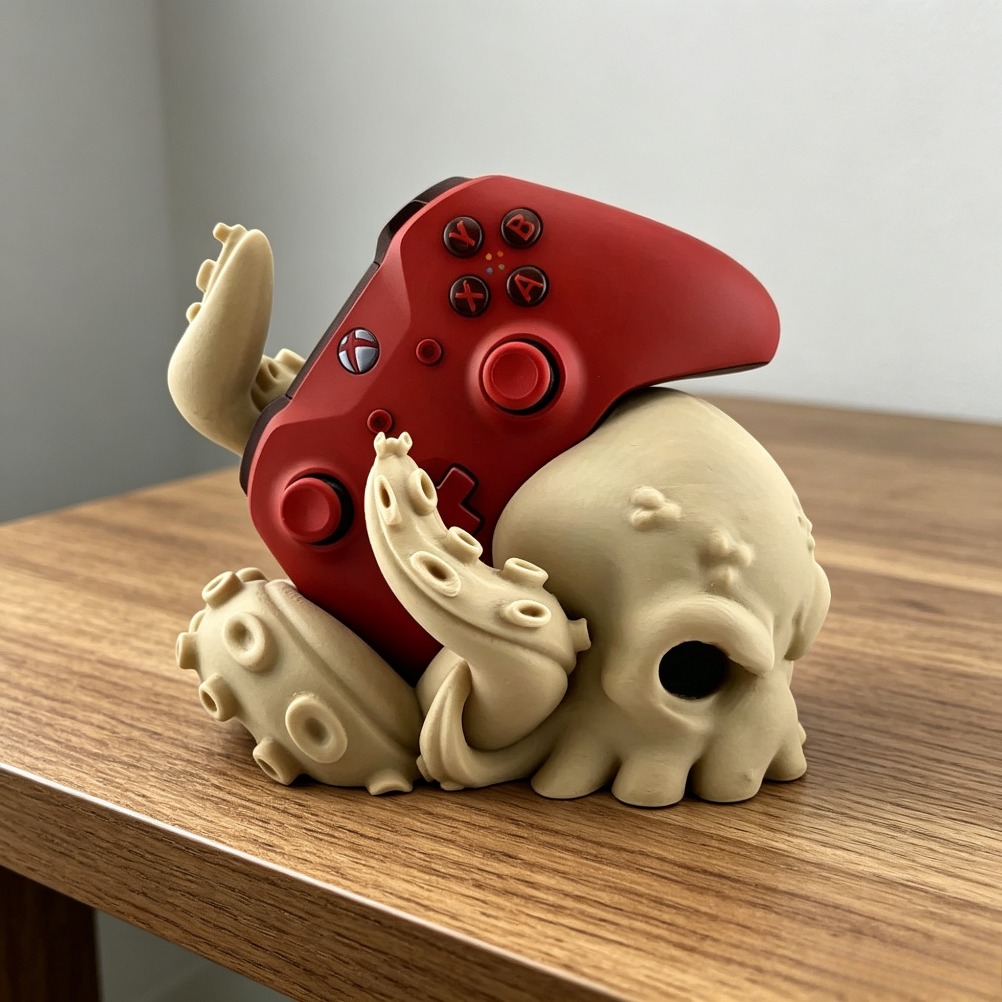 3D-geprinte octopus-arm contro - 3D Printing Xbox Controller Holder recensie en prijs