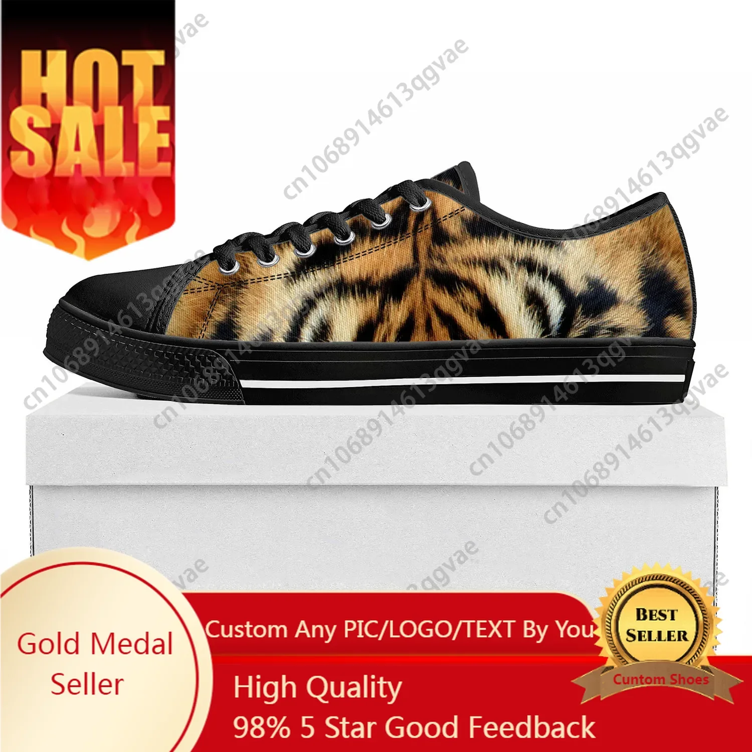 Tiger Stripe 3D Print Low Top  - 3D Printing Quality recensie en prijs