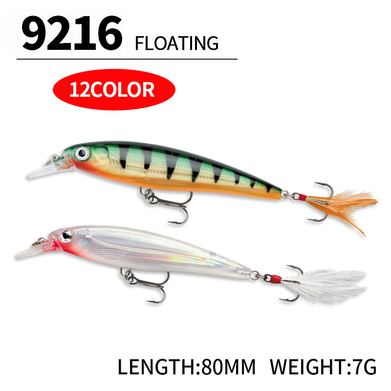 Drijvende Minnow Vissen Lokt 7 - 3D Printing Lure recensie en prijs