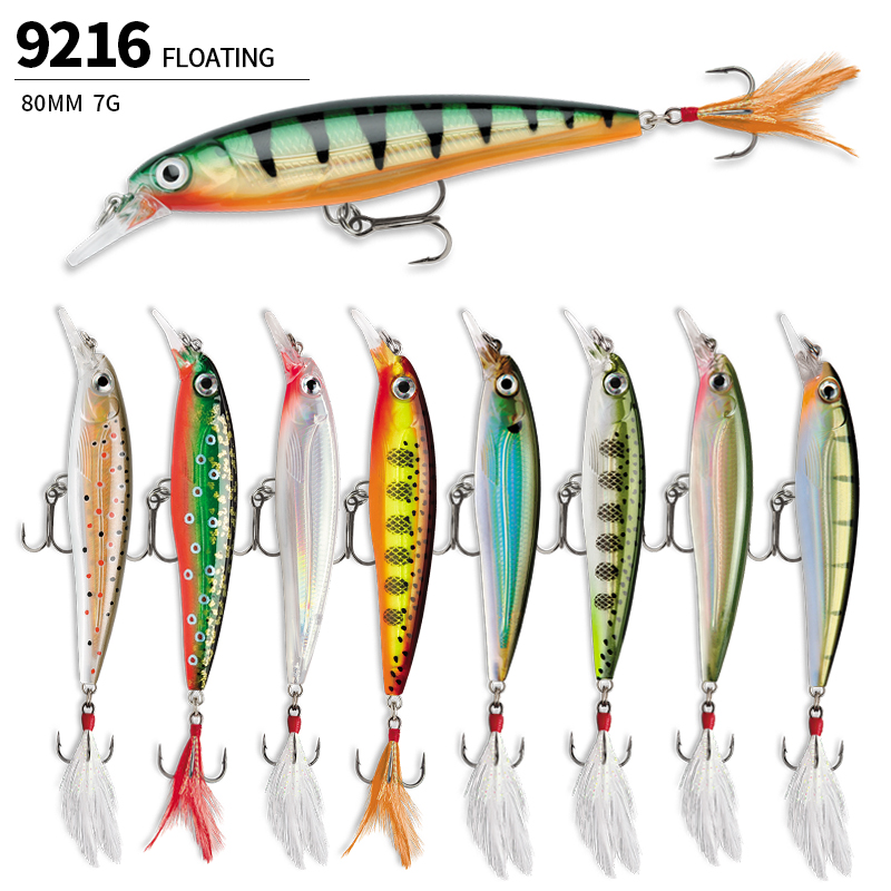 Drijvende Minnow Vissen Lokt 7 - 3D Printing Lure recensie en prijs