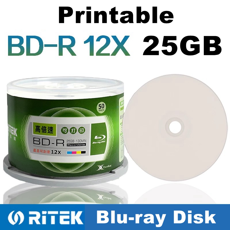 50 STUKS/DOOS Ritek BD-R 25GB  - 3D Printing Robot recensie en prijs